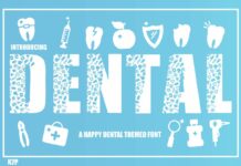 Dental Font Poster 1
