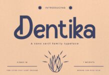 Dentika Font Poster 1