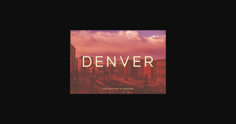 Denver Font Poster 3