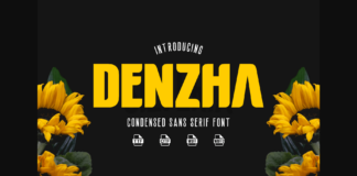 Denzha Font Poster 1