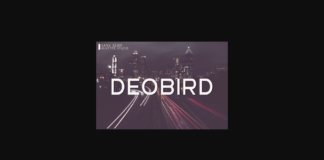 Deobird Font Poster 1