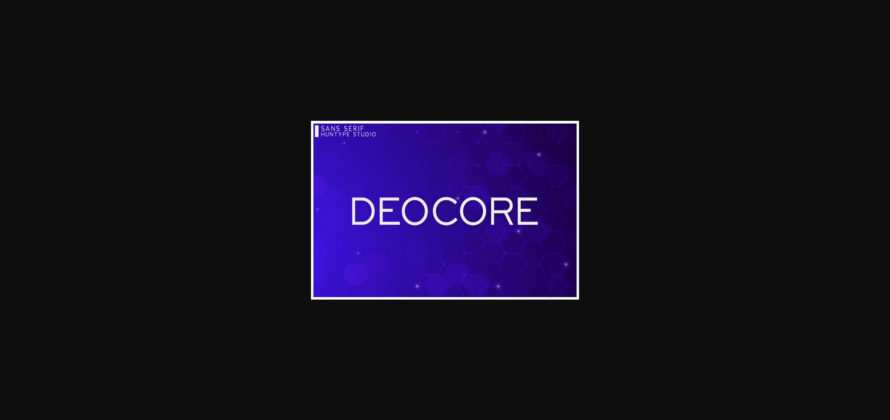 Deocore Font Poster 3