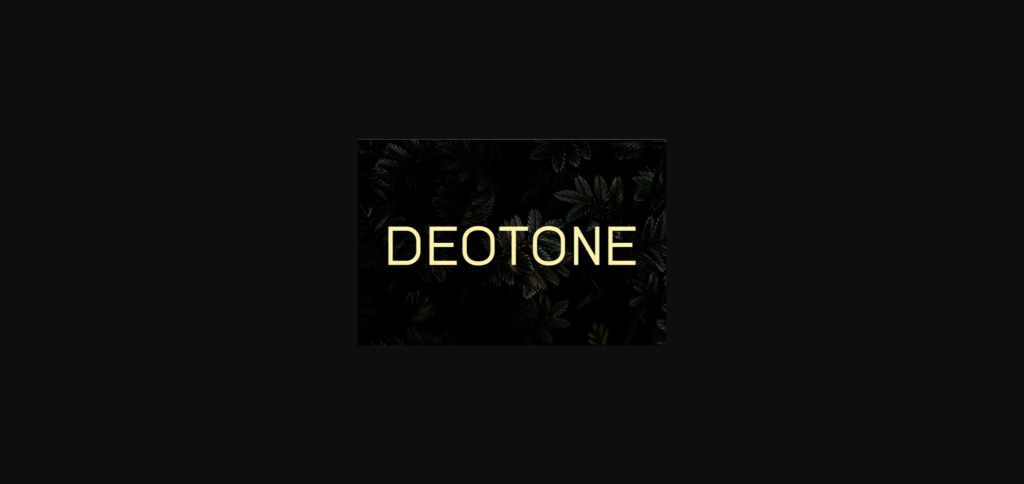 Deotone Font Poster 3