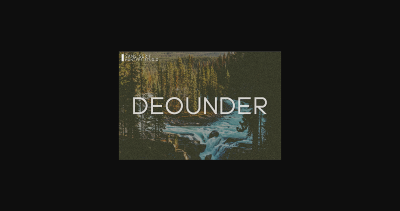 Deounder Font Poster 3