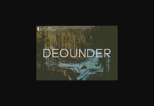 Deounder Font Poster 1