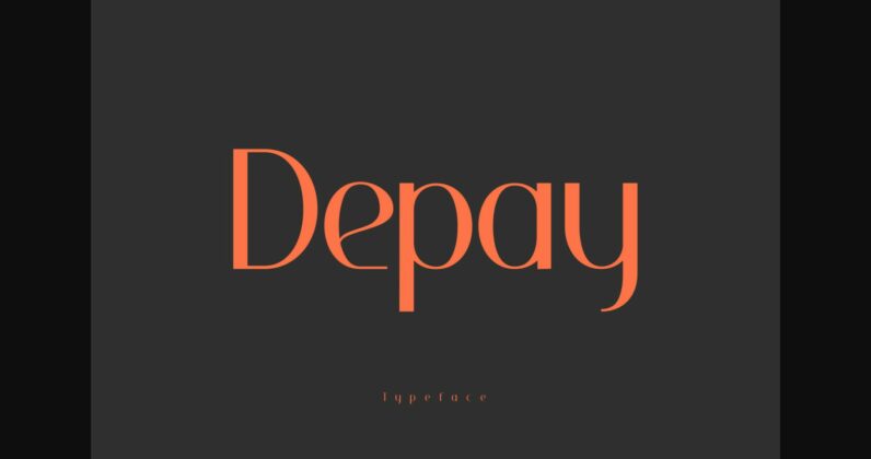 Depay Font Poster 3