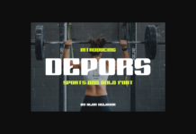 Depors Font Poster 1