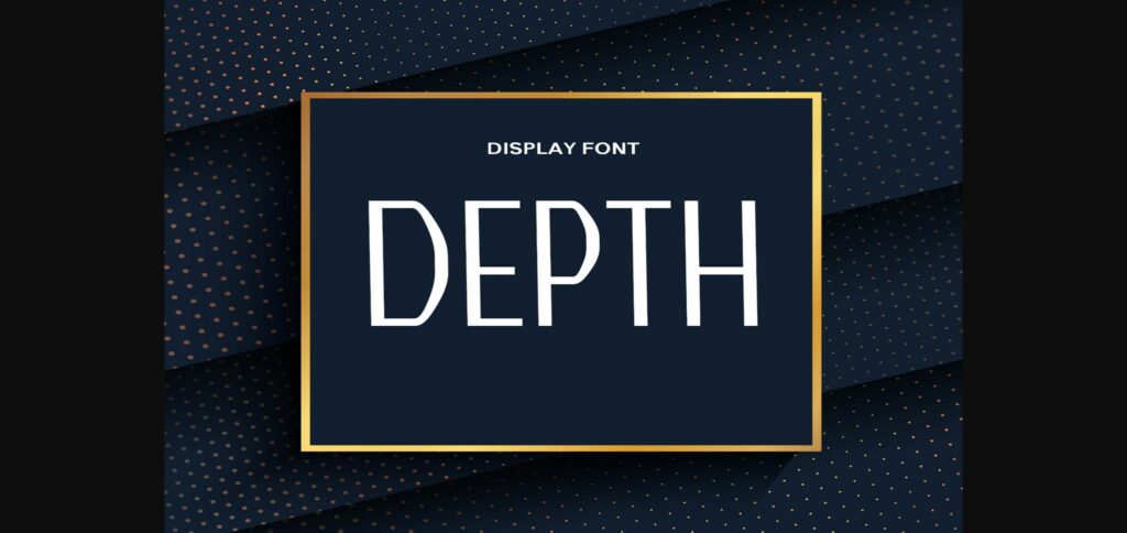 Depth Font Poster 3