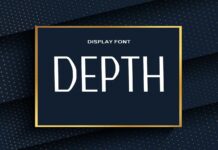 Depth Font Poster 1