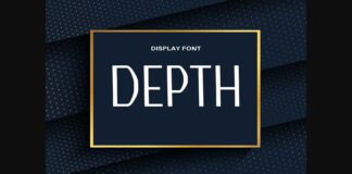 Depth Font Poster 1