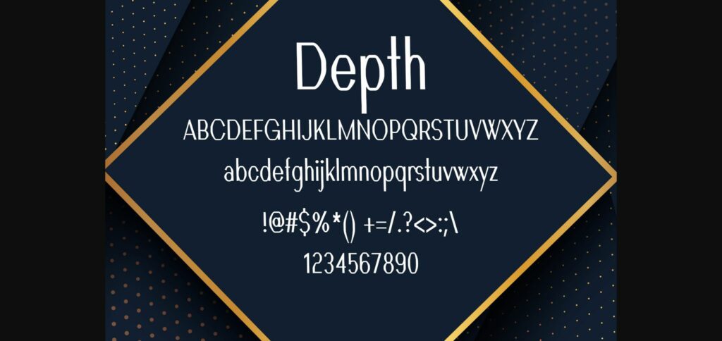 Depth Font Poster 4