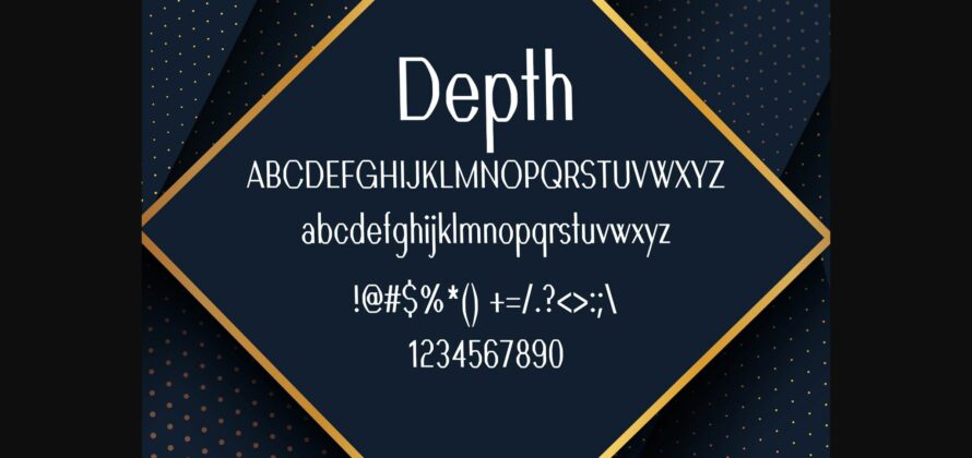 Depth Font Poster 2