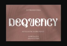 Dequency Font Poster 1