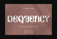 Dequency Font Poster 1