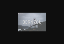 Dernzou Font Poster 1