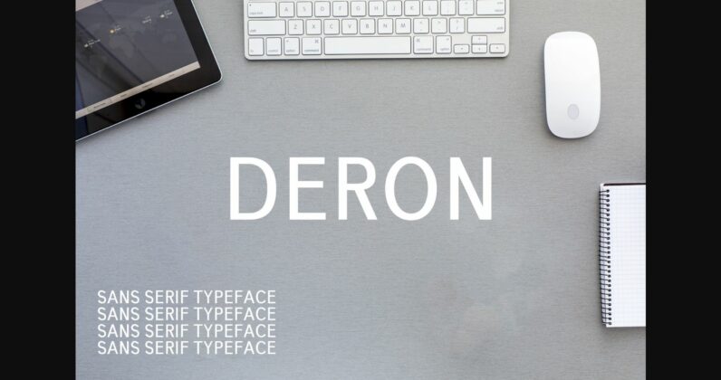 Deron Family Font Poster 3