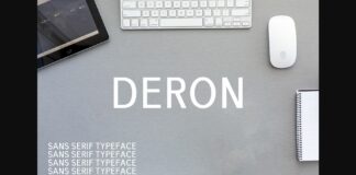 Deron Family Font Poster 1