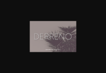 Derreno Font Poster 1