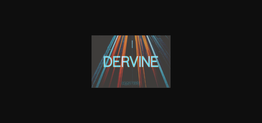 Dervine Font Poster 3