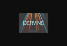 Dervine Font Poster 1