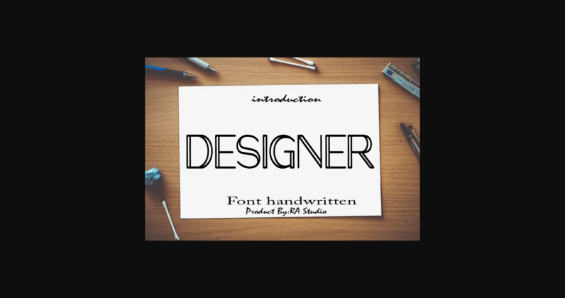 Designer Font Poster 3