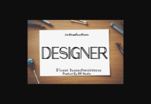 Designer Font Poster 1