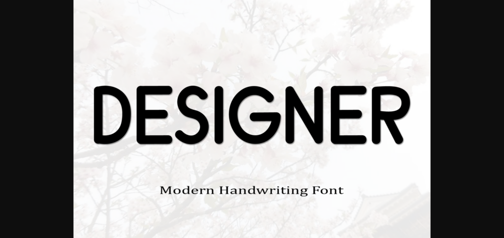 Designer Font Poster 3