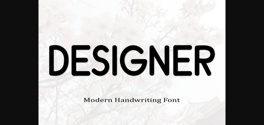 Designer Font Poster 3