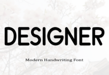 Designer Font Poster 1