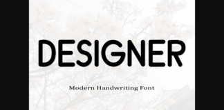 Designer Font Poster 1