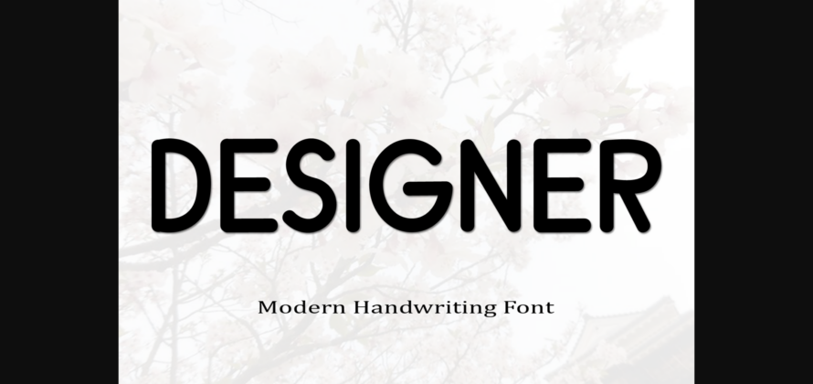 Designer Font Poster 1