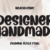 Designer Handmade Font