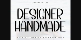 Designer Handmade Font Poster 1