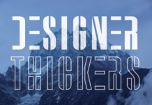 Designer Thickers Font Poster 1