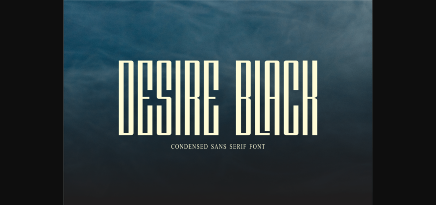 Desire Black Font Poster 3