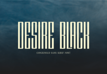 Desire Black Font Poster 1