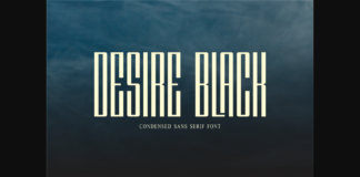 Desire Black Font Poster 1