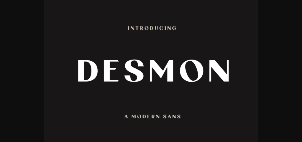 Desmon Font Poster 3
