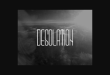 Desolation Font Poster 1