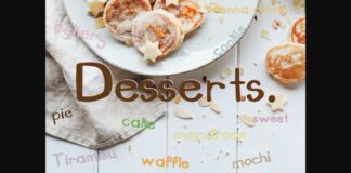 Dessert Font Poster 1