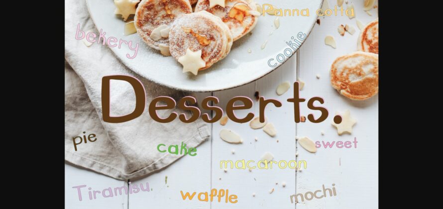 Dessert Font Poster 1