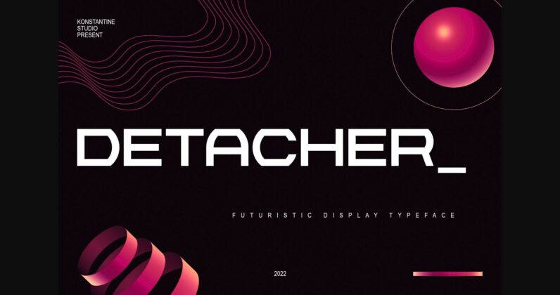 Detacher Font Poster 3