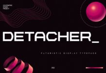 Detacher Font Poster 1