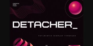 Detacher Font Poster 1