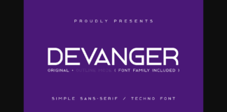 Devanger Font Poster 1