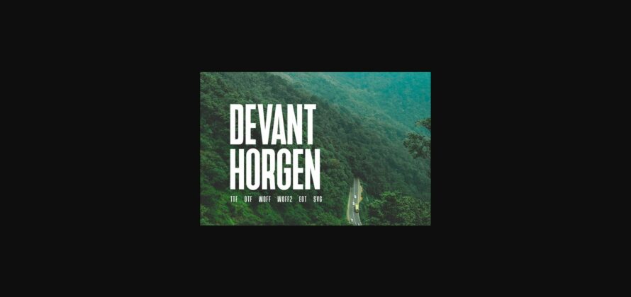 Devant Horgen Font Poster 3