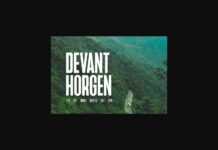 Devant Horgen Font Poster 1