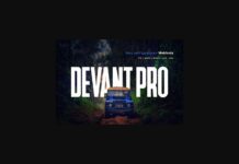 Devant Pro Font Poster 1