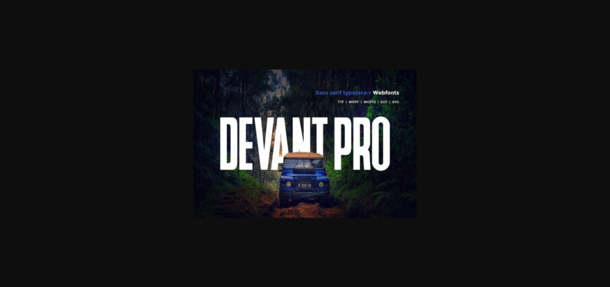 Devant Pro Font Poster 1