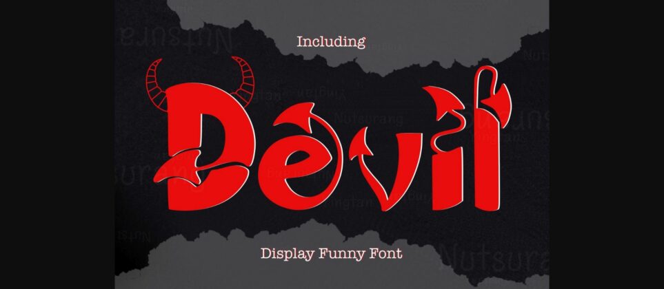 Devil Font Poster 3